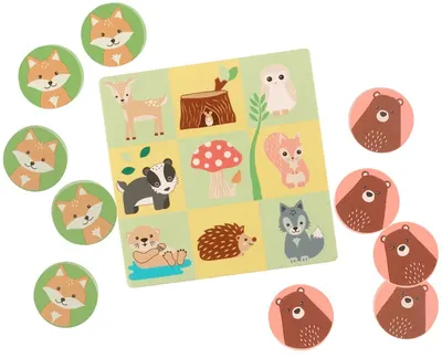 Joc din lemn Orange Tree Toys - Șah marin, Animale din pădure