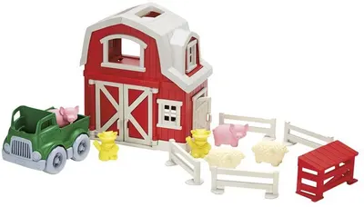 Jucarie pentru copii Green Toys - Ferma-casuta , 12 piese