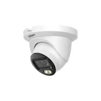 Camera supraveghere exterior Dome HDCVI cu iluminare duala Dahua Starlight HAC-HDW1500TLMQ-IL-A-0280B-S3-DIP, 5 MP, 2.8 mm, IR/lumina alba 30 m, microfon