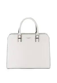 Geanta neagra H6998 13 Negru - Alb - 25x32x12