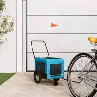 Gossi remorca bicicleta animale companie, albastru/negru, oxford/fier