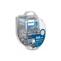Set 2 Becuri auto Philips H4 White Vision Ultra, 12V, 55W Cod:35490428
