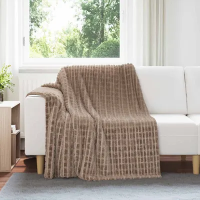 vidaXL Pătura de aruncat Culoare Cămilă 200 x 150 cm Molton