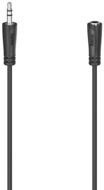 Cablu prelungitor audio Hama - 43302, AUX mascul/AUX femela, 5m, blister