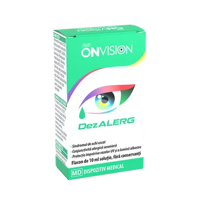 Solutie oftalmica pentru ochi uscati Onvision Dezalerg, 10ml, Sun Wave Pharma