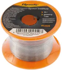 Tinol pe rolă de plastic Sparta - Sn60Pb40, ∅1 mm, 50 g