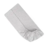Cearceaf cu elastic pentru patut 98x65 cm din bumbac ranforce Grey Sky