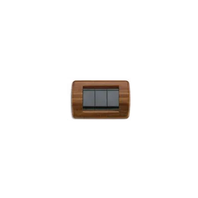 Placa ornament 2 module Rondo Vimar(Idea)wood mahogany