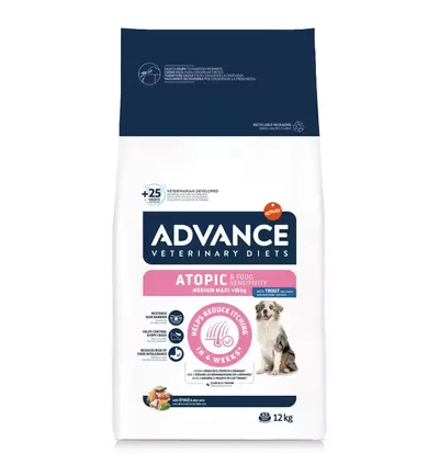 Advance Veterinary Diets Dog Atopic Derma Care Medium - Maxi, 12 kg