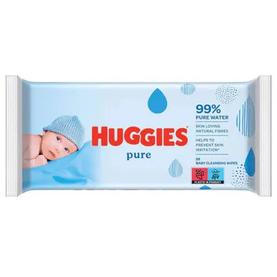 Huggies Pure Servetele umede pentru copii | 56 bucati