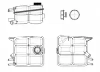 Vas expansiune racire cu capac potrivit FORD FOCUS C-MAX, FOCUS II, KUGA I 10.03-11.12
