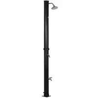 Outsunny Duș Solar de 20L cu Robinet Inferior și Temperatură Reglabilă, 15.5x15.5x222 cm, Negru | Aosom Romania