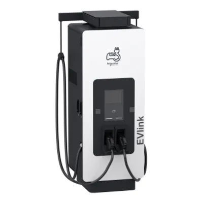 EVlink, Statie de incarcare Fast Charge Pro DC, 180kW, cu doi conectori CCS2, cablu 3.6 m