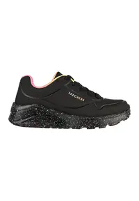 Pantofi sport cu talpa cu pete decorative Uno Lite - Rainbow - Negru