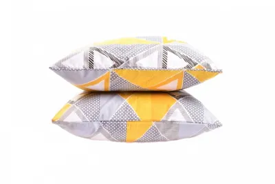 Set 2 perne decorative Triunghiuri 50x50 cm