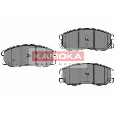 Set placute frana, frana disc KAMOKA JQ1018616