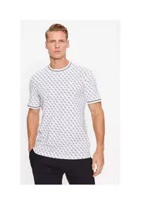 Tricou slim fit cu monograma