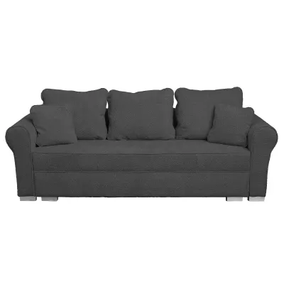 Canapea extensibila SARA N, 3 locuri, cu lada depozitare, antracit, 235x90x75 cm
