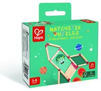Puzzle educativ din lemn Hape - Matchstix Puzzles, 21 piese