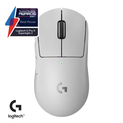 Mouse de gaming Logitech - G Pro X Superlight 2, optic, wireless, alb