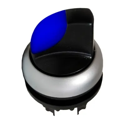 Buton selector 0-1 fara revenire albastru