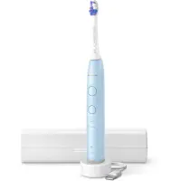 Philips Sonicare 6100 HX7406/02 periuta de dinti electrica sonica cu trusă de călătorie Light Blue 1 buc