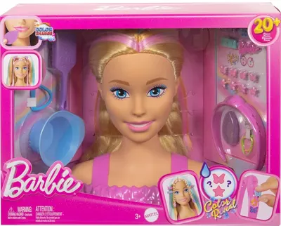 Păpuşă Barbie Color Reveal - Cap de styling, cu schimbare de culoare