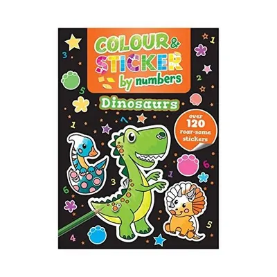 Colour And Sticker By Numbers Dinosaurs (Csa Class(...)