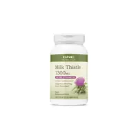 Silimarina cu extract din seminte de armurariu Milk Thistle Herbal Plus 1300mg, 120 capsule, GNC