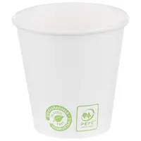 Pahare Carton Bio Albe, 220 ml, 50 buc