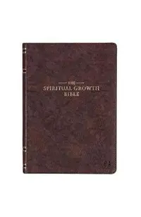 The Spiritual Growth Bible, Study Bible, NLT - New Living Translation Holy Bible, Faux Leather, Walnut Brown