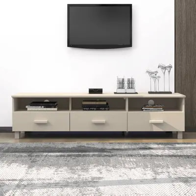 vidaXL Dulap TV „HAMAR”, maro miere, 158x40x40 cm, lemn masiv de pin