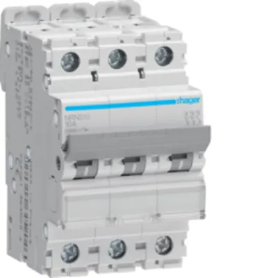 Disjunctor 3P, 10A, 25kA, C, 3M