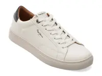 Pantofi sport PEPE JEANS albi, MS0048, din piele ecologica