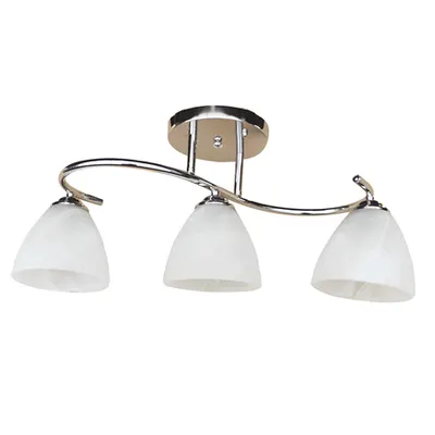 Lustra Aura Crom+Alb 3xE27 60W