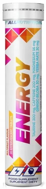 Energy, 20 tablete efervescente, AllNutrition