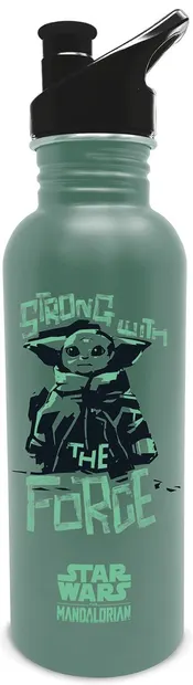 Sticlă de apă Pyramid Television: The Mandalorian - Wherever I Go He Goes, 700 ml
