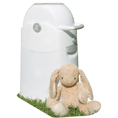 Cos ermetic pentru scutece Diaper Champ capacitate 30 scutece Regular Silver