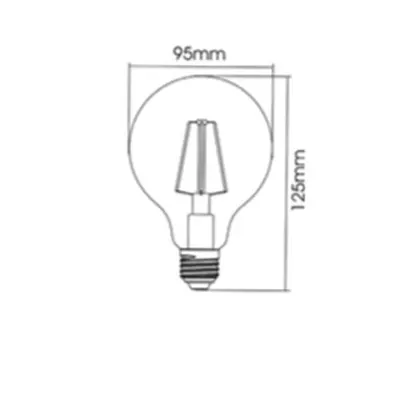 Sursa de iluminat, bec FILAMENT G95 DİMMABLE 7W E27 ADVANCE 2700K