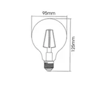 Sursa de iluminat, bec FILAMENT G95 DİMMABLE 7W E27 ADVANCE 2700K