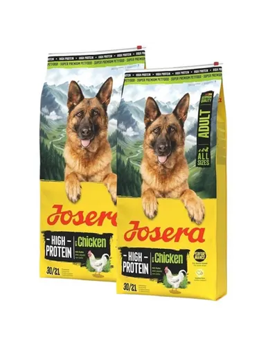 JOSERA High Protein Adult Chicken 2x12,5kg hrană bogată în energie pentru câini sportivi