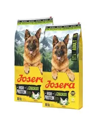 JOSERA High Protein Adult Chicken 2x12,5kg hrană bogată în energie pentru câini sportivi