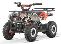 ATV electric pentru copii NITRO Torino Quad 1000W 36V 12Ah, Snowy tyres, grafiti white
