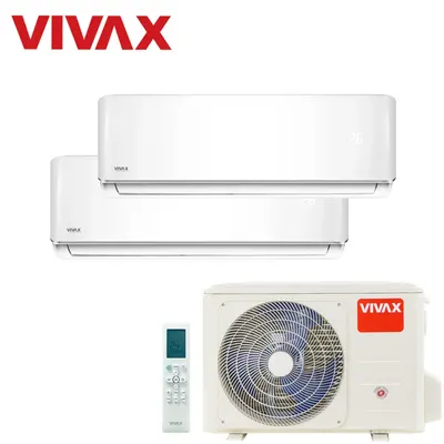 Aer Conditionat Multisplit Vivax Acp-14cofm40aeri Acp-09ch25aeri White + Acp-12ch35aeri White Dublu Split Inverter A+, A++, 14 000 Btu