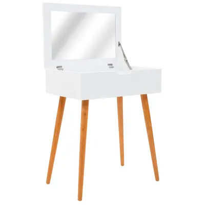 vidaXL Masă de toaletă cu oglindă, MDF, 60 x 40 x 75 cm