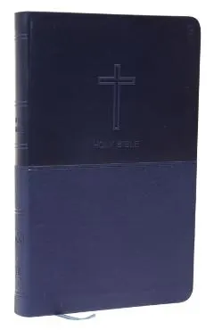 NKJV, Value Thinline Bible, Standard Print, Imitation Leather, Blue, Red Letter Edition