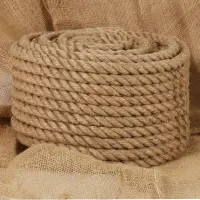 vidaXL Frânghie 20 mm, 100 m, 100% iută
