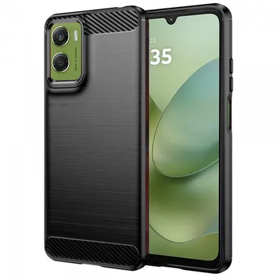 Husa pentru Motorola Moto G06 Power / G06, Techsuit, Carbon, Neagra