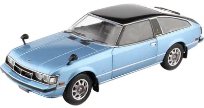 Model de colecție WHITE BOX Modern: Automobile - Toyota Celica XX, metallic light blue/black, 1978