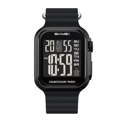 Ceas Digital Bărbați SKMEI 2269 Negru - Funcții Multiple, Design Elegant, Cronometru, Rezistent la Apă 3ATM